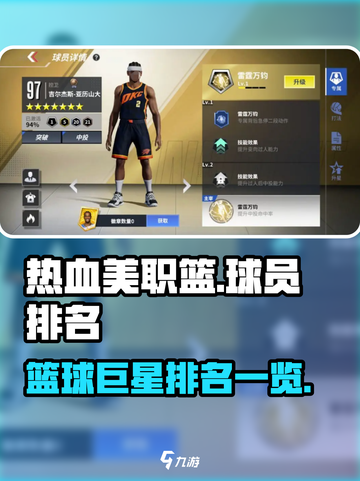 热血美职篮哪个球员好介绍截图1