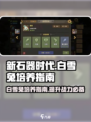 新石器时代手游白雪兔培养指南介绍