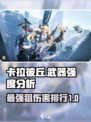 卡拉彼丘谁的狙伤害最高介绍