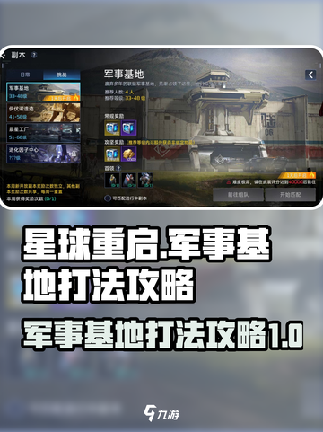星球重启军事基地怎么打介绍截图1