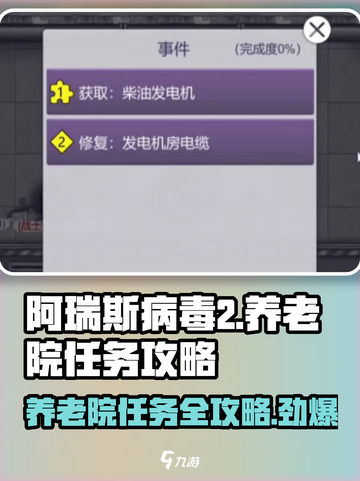阿瑞斯病毒2养老院任务怎么做介绍截图1