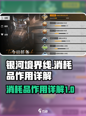 银河境界线消耗品作用是什么介绍截图1