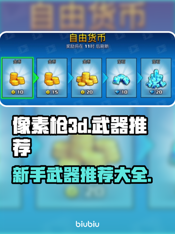 像素枪3d🔥新手必备武器大揭秘！🎉截图1