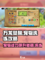 万龙觉醒宠物洗练攻略介绍