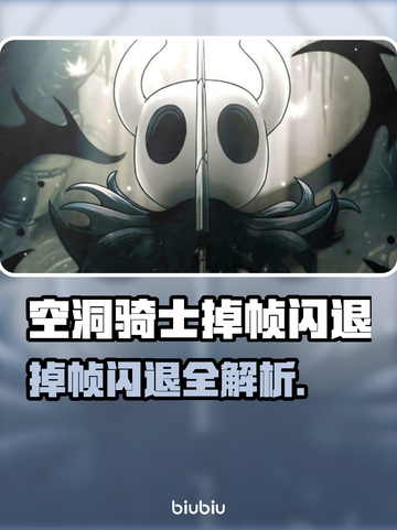 🎮空洞骑士掉帧闪退？紧急解决方法来了！💥截图1