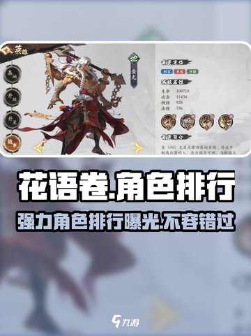 花语卷角色排行一览介绍截图1