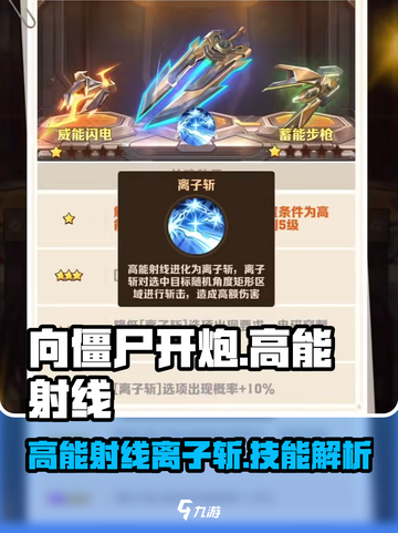 向僵尸开炮！高能射线/ion斩超武🔥游戏技能全解析截图1