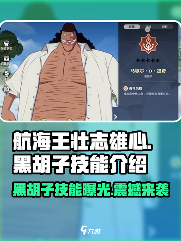 航海王壮志雄心：黑胡子🔥技能全面解析！截图1