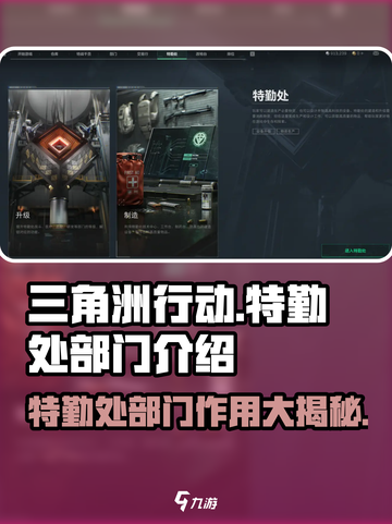 三角洲行动🔥特勤处部门揭秘，核心作用一网打尽！截图1