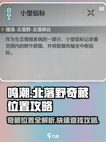 鸣潮🔥北落野奇藏位置大揭秘！快来看看👇截图1