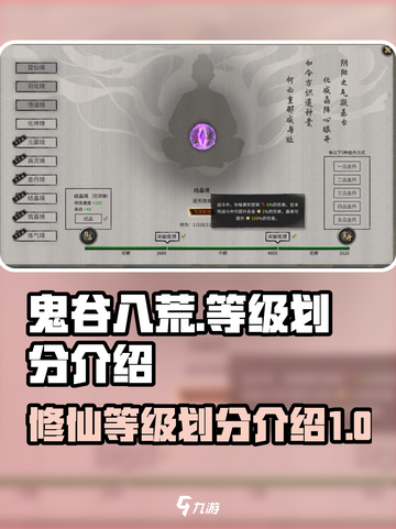 鬼谷八荒🔥等级划分全解析，手游党必看！截图1