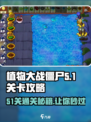 植物大战僵尸杂交版51关🔥通关秘籍来了！🎉