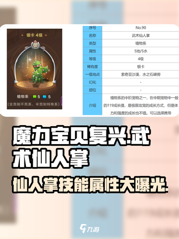 魔力宝贝复兴🔥仙人掌武术技能属性大曝光！截图1