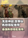 龙息神寂🔥鼓舞队阵容搭配推荐！💡