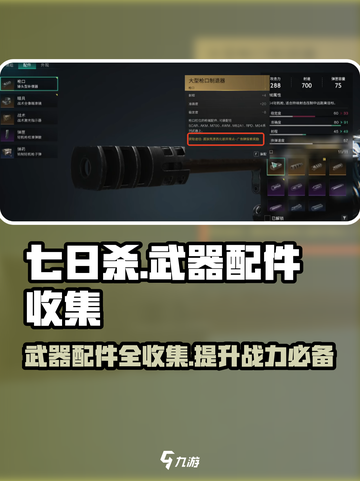 七日世界🔥武器配件大全，玩家必看！截图1