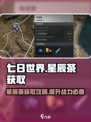 七日世界🔥星辰茶获取攻略💎新手必看！