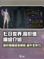 七日世界高价值模组有哪些介绍