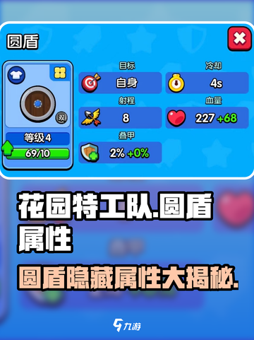 花园特工队🔥圆盾属性详解，玩游戏必备神器！截图1