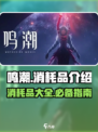 鸣潮🔥消耗品全解析，玩家必看⚡