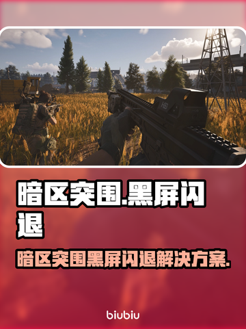 🎮暗区突围无限黑屏闪退？一招解决！截图1