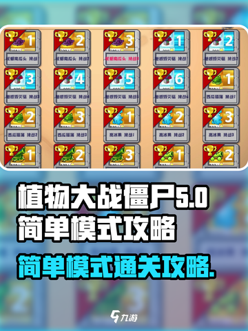 植物大战僵尸杂交版简单模式🔥攻略📝截图1