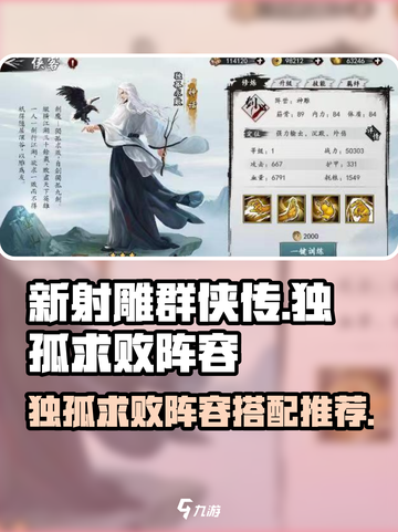 新射雕群侠传🔥独孤求败最强阵容曝光💥截图1