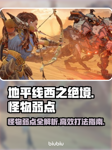 地平线西之绝境🔥怪物弱点全解析！📌截图1