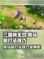 三国将无双🔥司马懿打法技巧大揭秘！💥