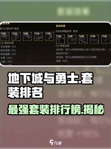 地下城与勇士手游套装排行榜💥DNF玩家必看🔥截图1