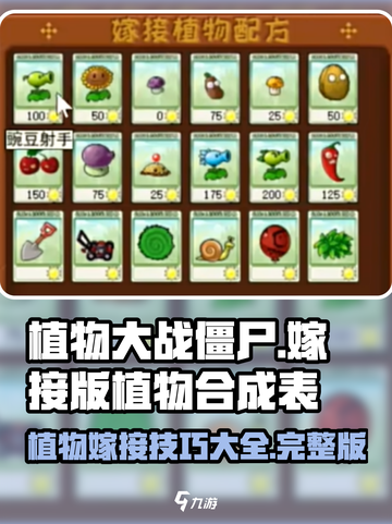植物大战僵尸嫁接版合成表介绍截图1