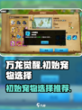 万龙觉醒初始宠物选择哪个介绍