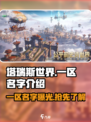 塔瑞斯世界💥一区名字大起底，玩家必看🔥