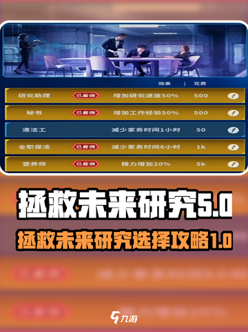 拯救未来研究怎样去选择介绍截图1