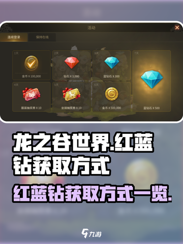 龙之谷世界🔥红蓝钻获取方式大揭秘💎截图1