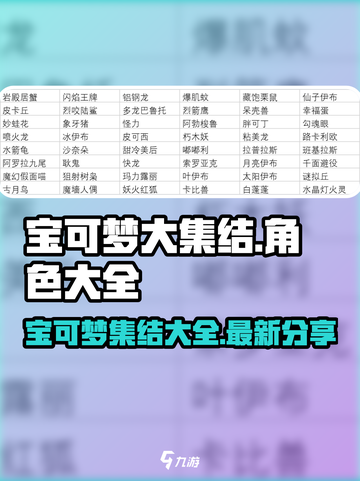 宝可梦大集结所有宝可梦一览介绍截图1