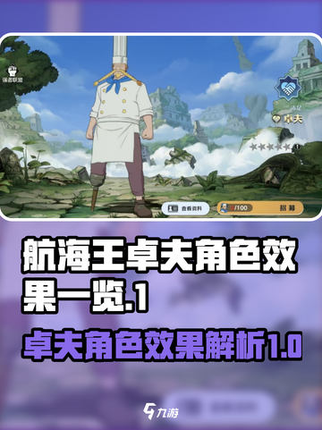 航海王热血对决！卓夫角色效果大曝光💥截图1