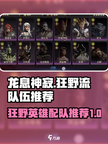 龙息神寂狂野流队伍推荐介绍截图1