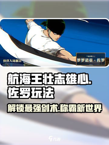航海王壮志雄心：佐罗玩法大揭秘！🔥截图1