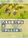 万龙觉醒可以打野吗介绍