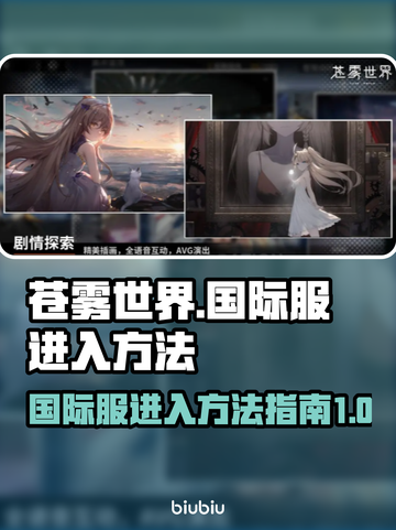 苍雾世界💥国际服进法全攻略🎉截图1
