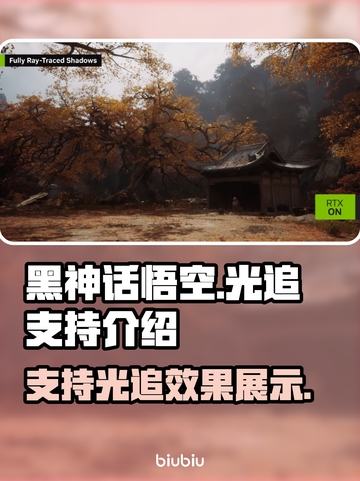 黑神话悟空支持光追✨ 真实画质颠覆想象！截图1