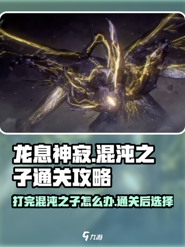 龙息神寂打完混沌之子🔥通关秘籍大公开！截图1