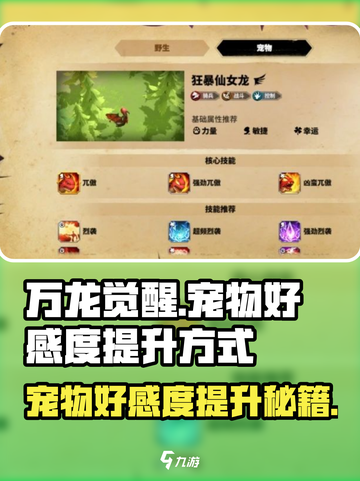 万龙觉醒🔥宠物好感度培养秘籍✨快速提升技巧截图1