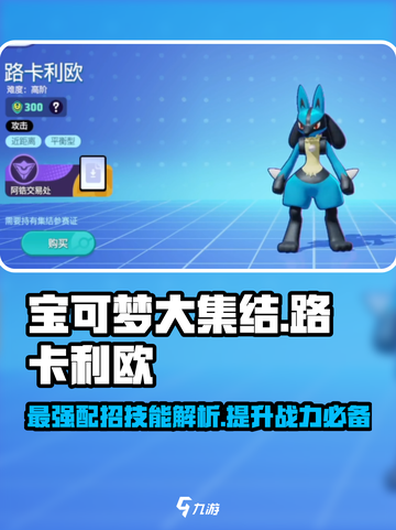 宝可梦大集结路卡利欧配招介绍截图1