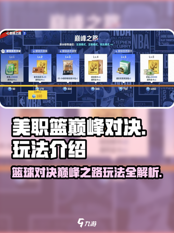 美职篮巅峰对决巅峰之路怎么玩介绍截图1