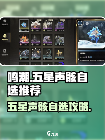 🎮鸣潮五星声骸自选必看！选对轻松起飞截图1