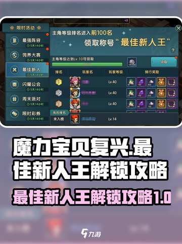 魔力宝贝复兴🔥最佳新人王解锁攻略💎截图1