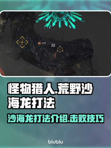 怪物猎人荒野🔥沙海龙打法超全攻略！截图1