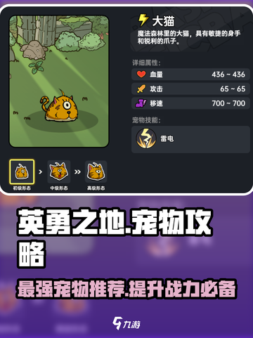 《英勇之地》🔥必练优质宠物推荐！新手必看👇截图1