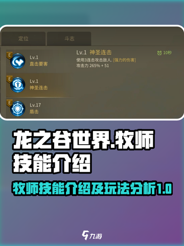 龙之谷世界牧师技能🔥超强辅助必备！截图1